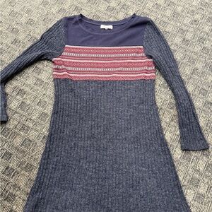 Altar'd State Navy and Red‎ Striped Dress